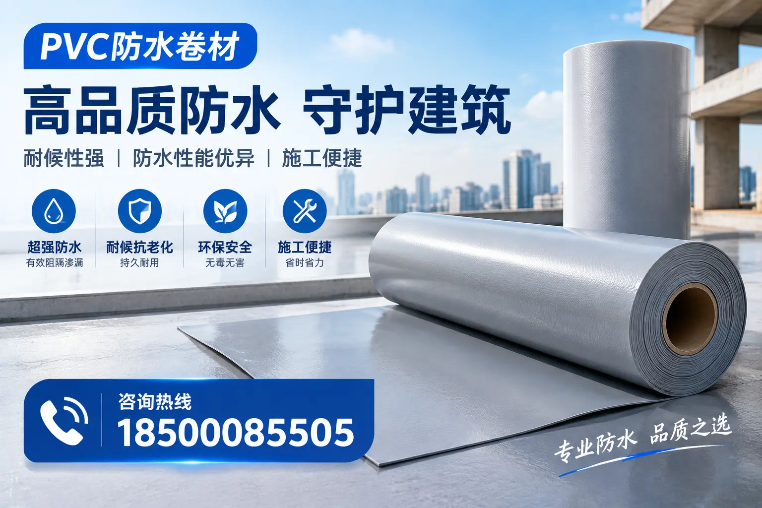 PVC防水卷材的防水效果评测,适合宿州的科学依据